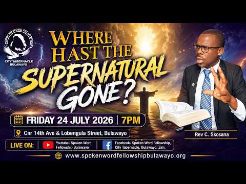 Where hast the supernatural gone?...Rev C. Skosana